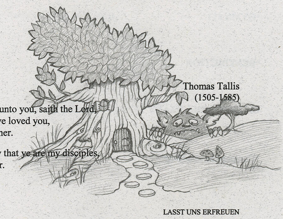 Treehouse with Monster Creeping over Hill Treehouse with Monster Creeping over Hill